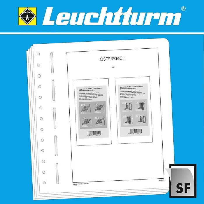 LIGHTHOUSE SF Illustrated album pages Austria booklets 2005-2020