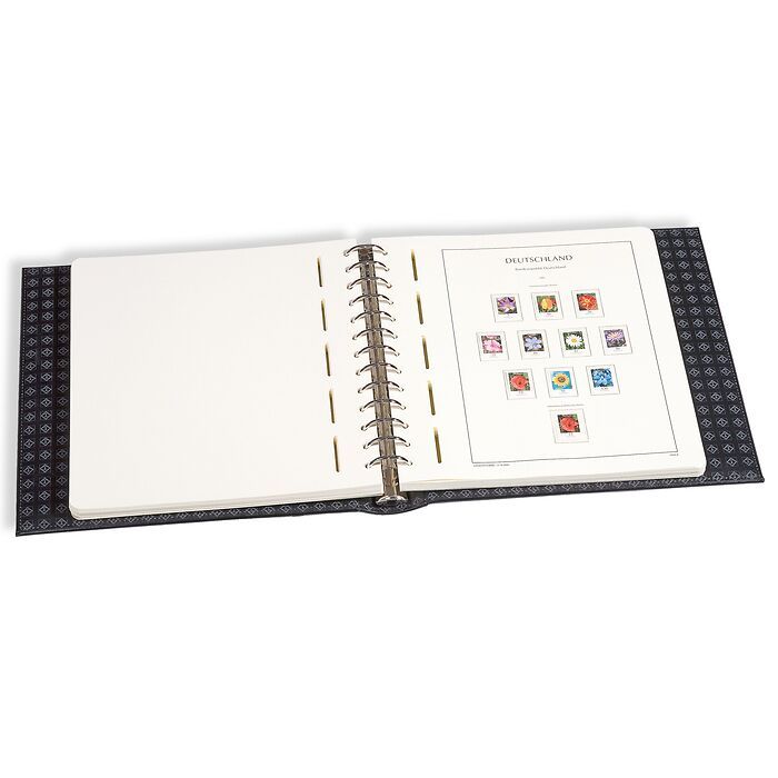 LIGHTHOUSE ring binder EXCELLENT DE, in classic design with slipcase, blue