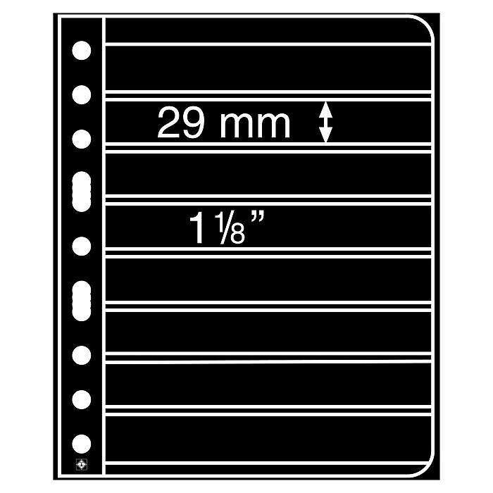 plastic pockets VARIO, 8-way division, black film, 25 per pack