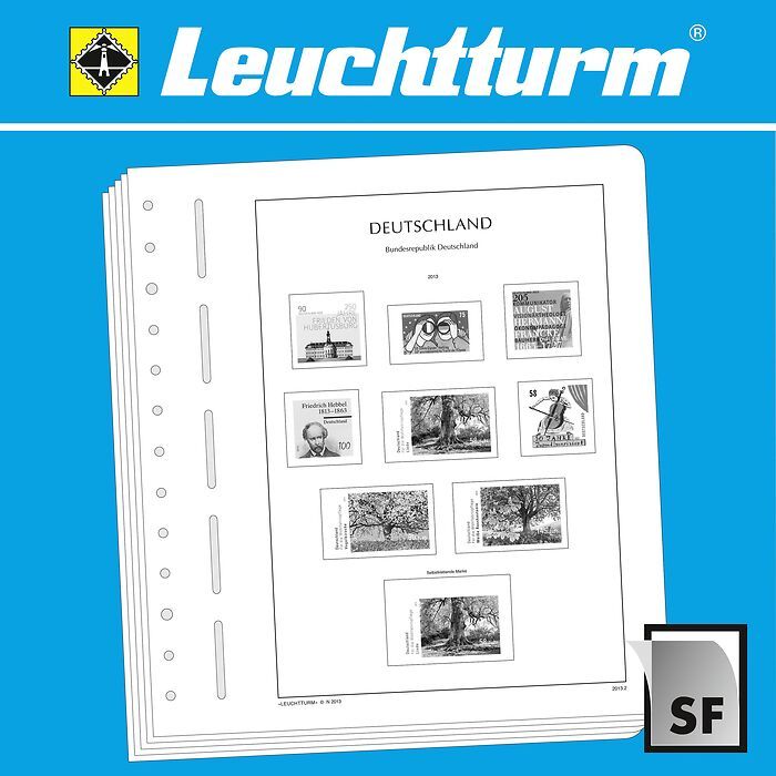 LH Supplement Germany-single corner stamps (23ER) 2012 SF