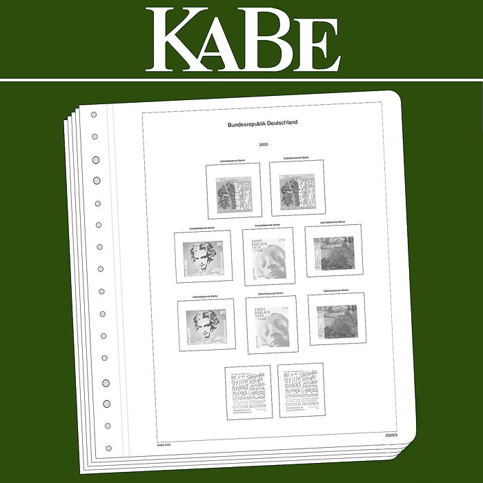 KABE OF Illustrated album pages Federal Republic of GermanyBi-Collect 2015-2019