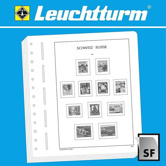 Lighthouse supplement with stamp mounts Switzerland 2019