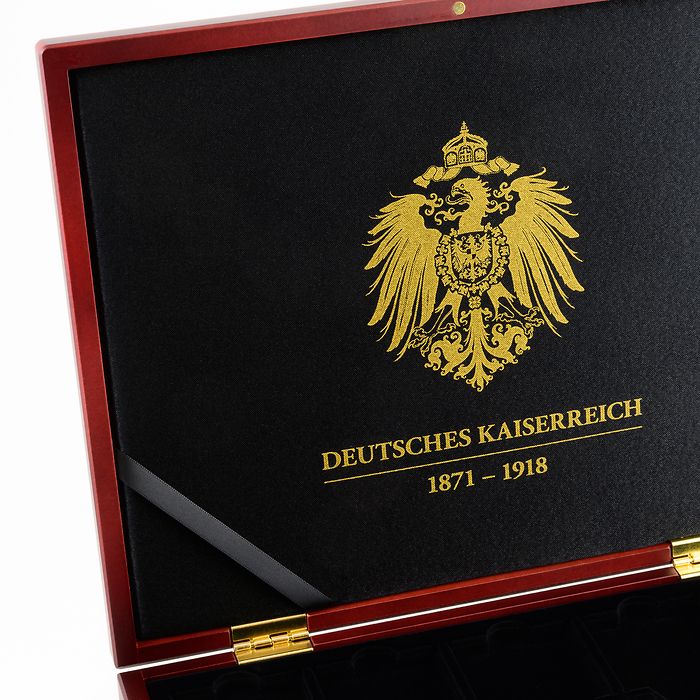 Presentation case VOLTERRA for 20 QUADRUM capsules „Deutsches Kaiserreich“