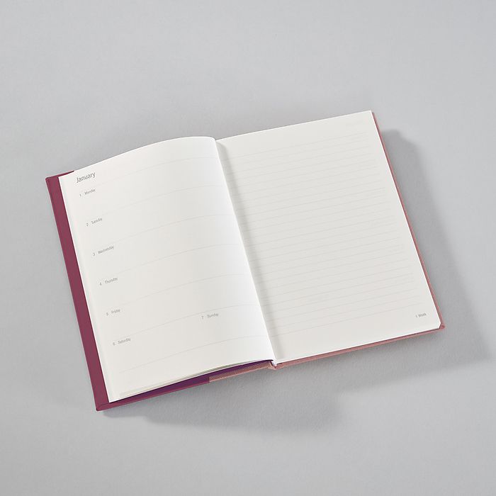 Weekly Planner & Notebook 2024 (A5) Blossom, 13 Months, English