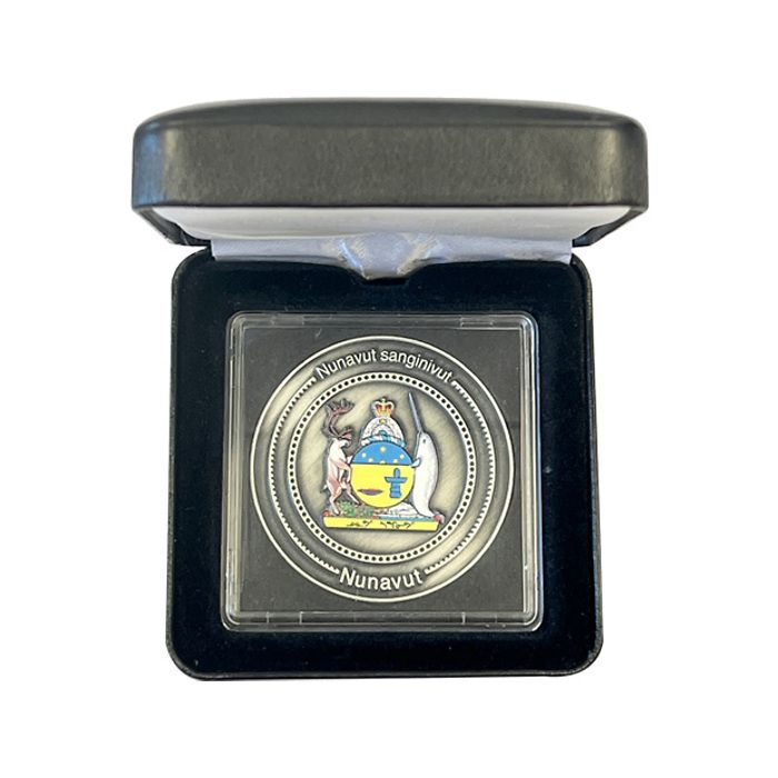 Limited Edition Collectors Coin for Nunavut in NOBILE coin box