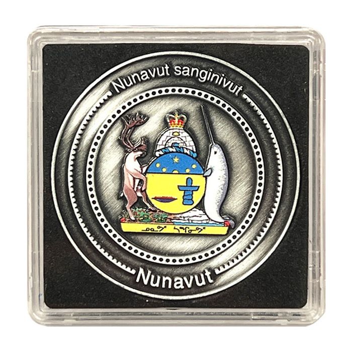 Limited Edition Collectors Coin for Nunavut in NOBILE coin box