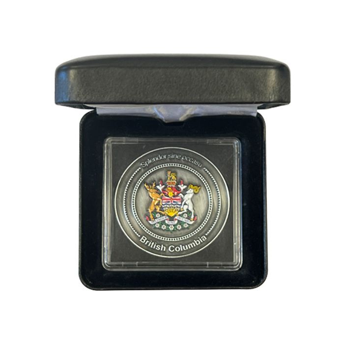 Limited Edition Collectors Coin for British Columbia in NOBILE coin box