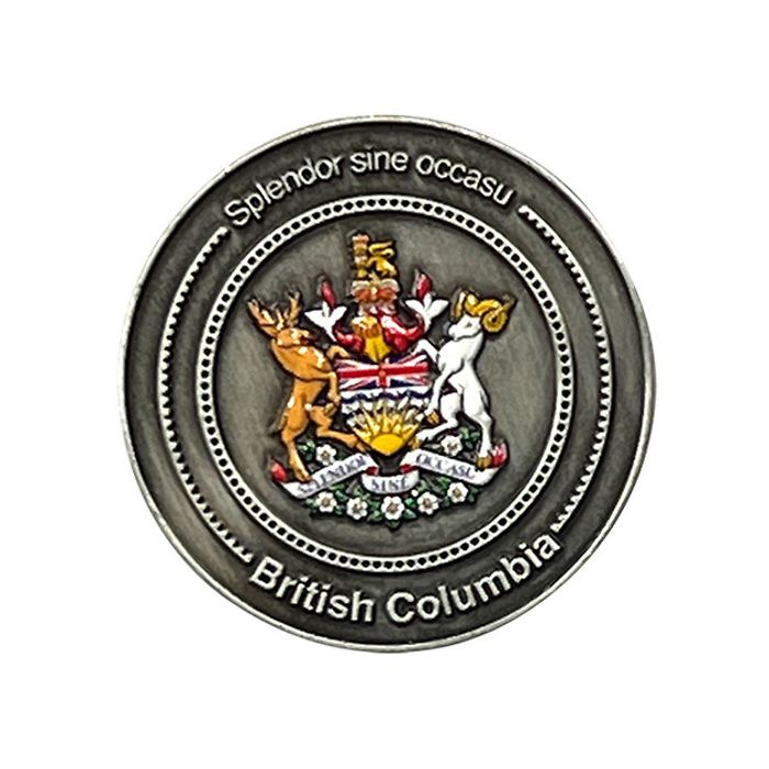 Limited Edition Collectors Coin for British Columbia in NOBILE coin box