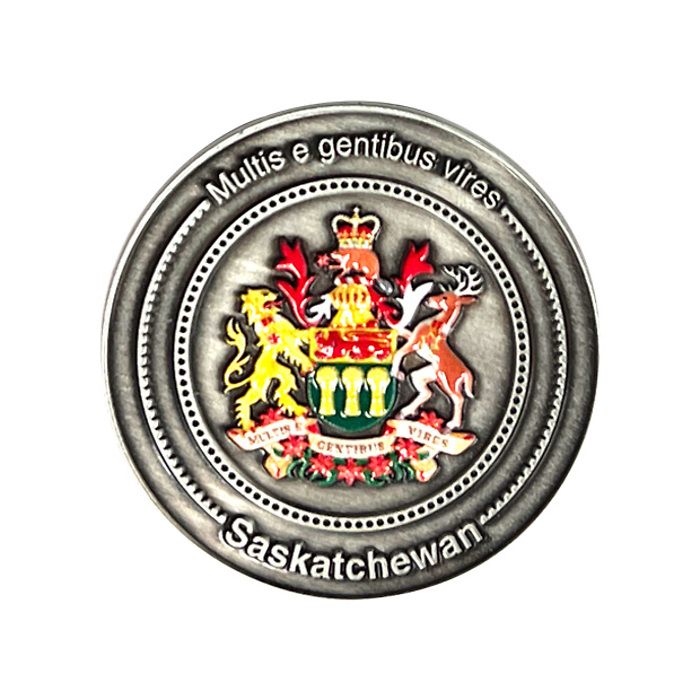 Limited Edition Collectors Coin for Saskatchewan in NOBILE coin box