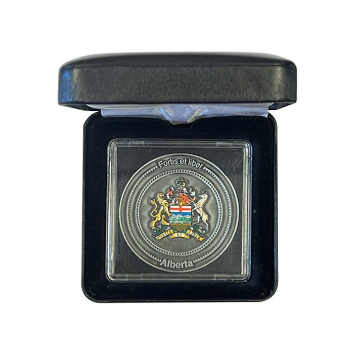 Limited Edition Collectors Coin for Alberta in NOBILE coin box