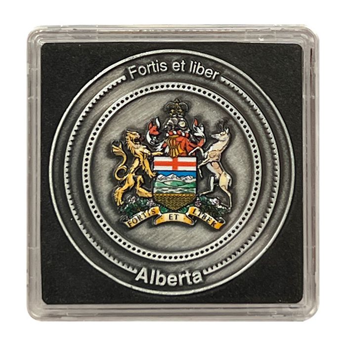 Limited Edition Collectors Coin for Alberta in NOBILE coin box