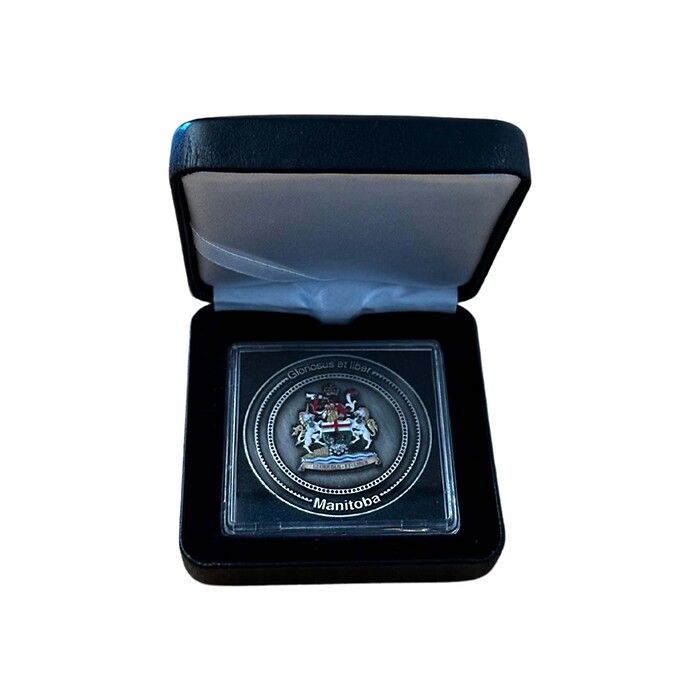 Limited Edition Collectors Coin for Manitoba in NOBILE coin box